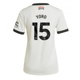 Manchester United Leny Yoro #15 Derde tenue Dames 2024-25 Korte Mouw